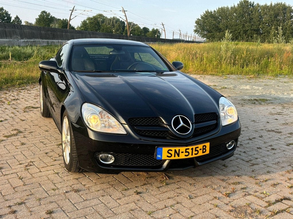 Mercedes-Benz SLK-klasse 200 K., Auto's, Automaat, Gebruikt, Zwart, 4 cilinders