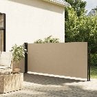 Zijscherm Terras Windscherm Balkon Beige, Tuin en Terras, Overige typen, Nieuw, Ophalen of Verzenden, 150 tot 300 cm