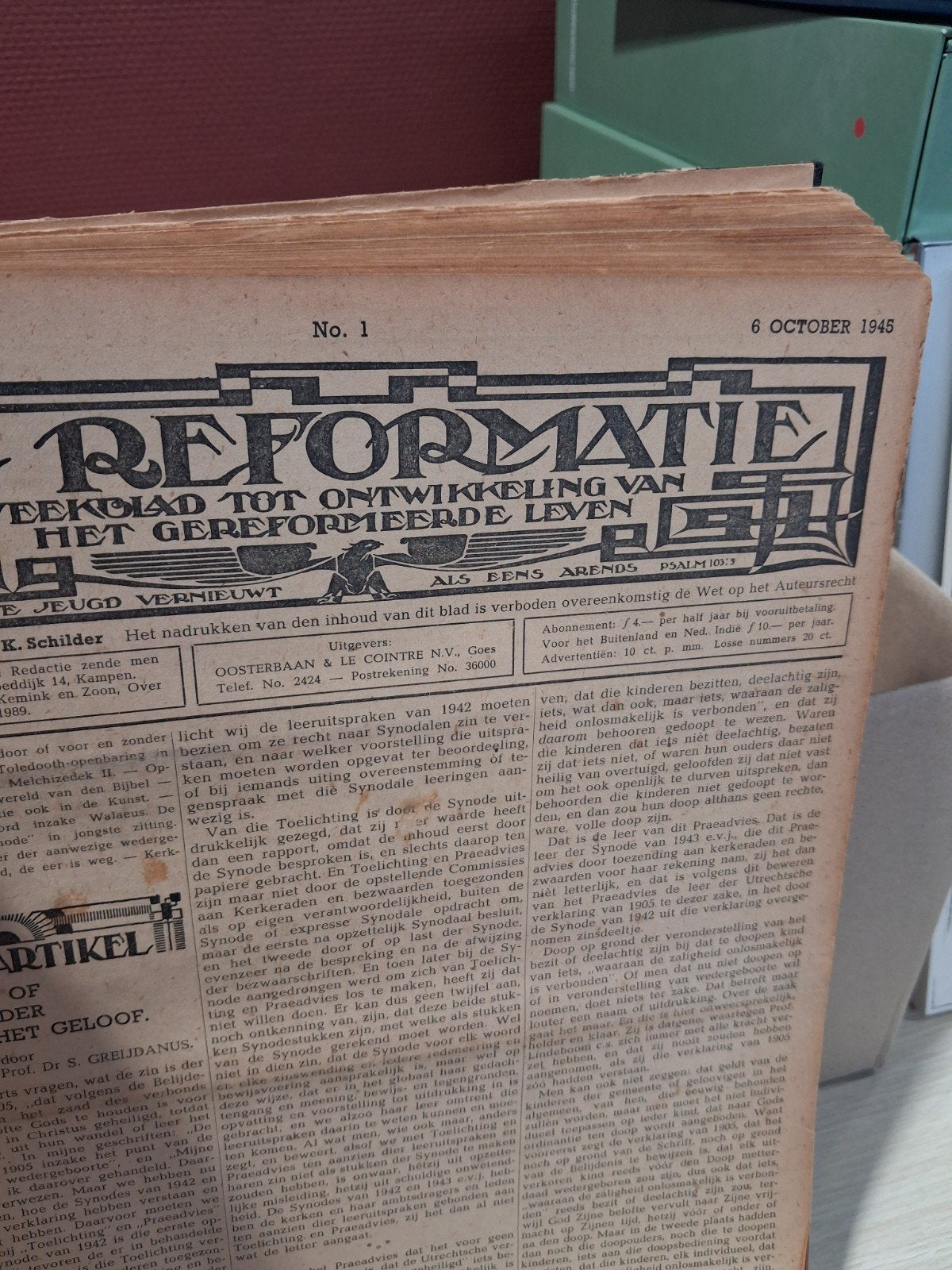 De Reformatie: Jaargangen 1948-1951 (Gebonden), Boeken, Tijdschriften en Kranten, Ophalen of Verzenden, Gelezen, Overige typen
