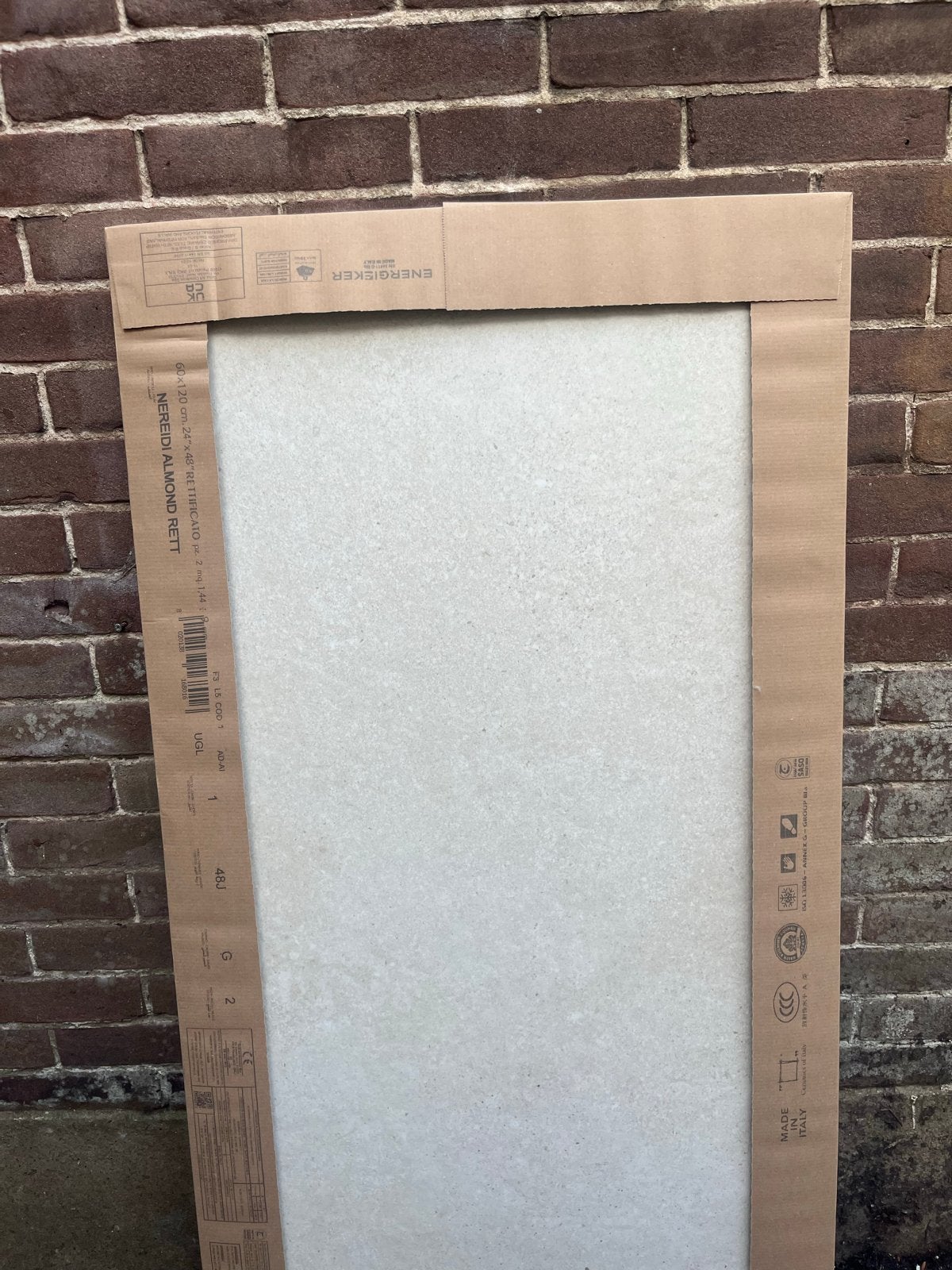 Nieuwe Nereidi Almond Rett vloertegels 60x120 cm, Ophalen, 60 cm of meer, 40 tot 60 cm, Keramiek