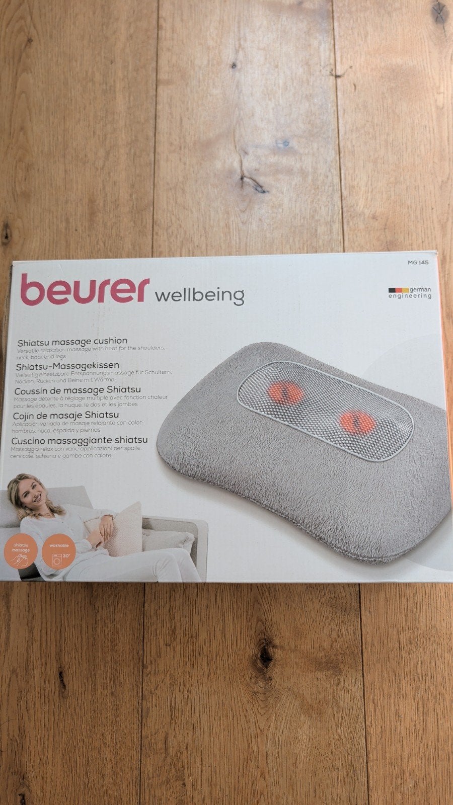 Beurer Shiatsu massagekussen MG 145 met warmtefunctie, Ophalen, Zo goed als nieuw, Overige typen