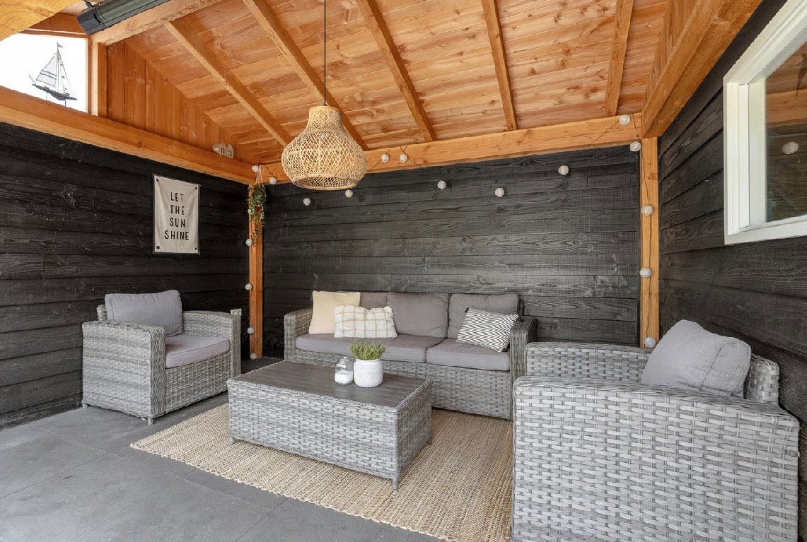 Loungeset tuinset incl. kussens, Tuin en Terras, Ophalen, Gebruikt