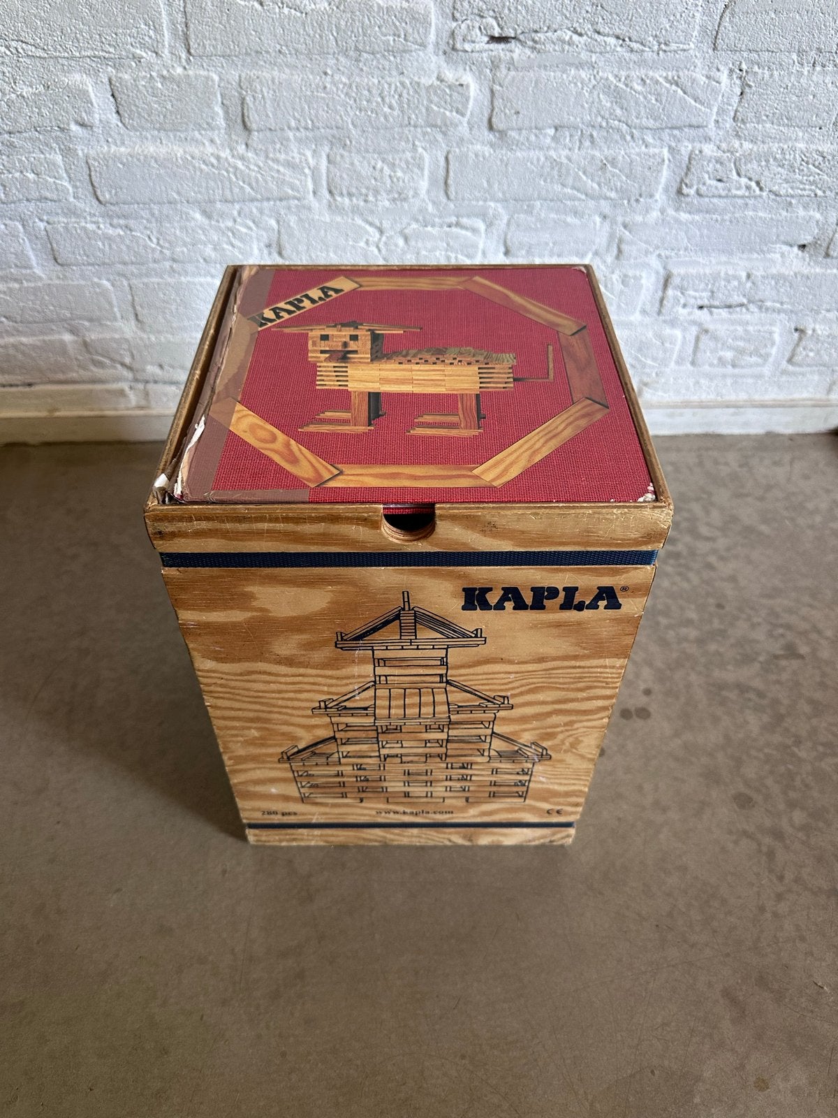 KAPLA bouwplankjes in houten kist, Ophalen, Gebruikt, Overige merken