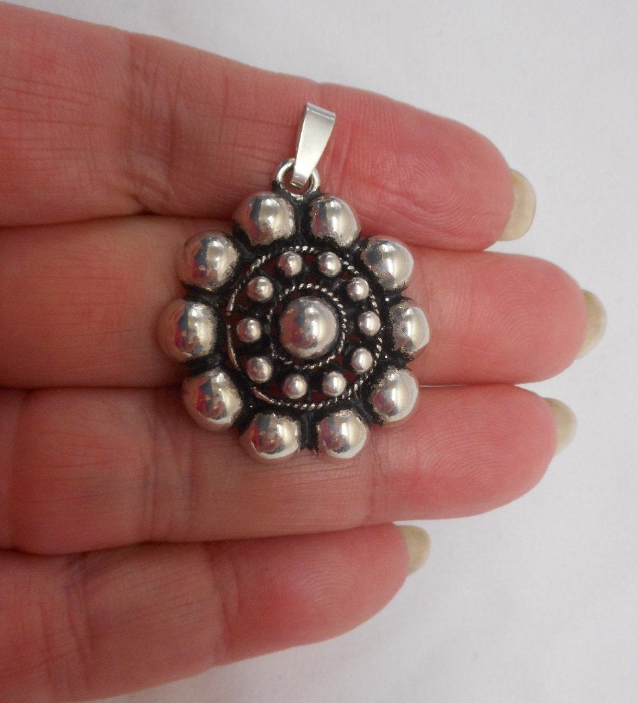 Zilveren mooie hanger nr.329, Verzenden, Zo goed als nieuw, Zilver, Zilver