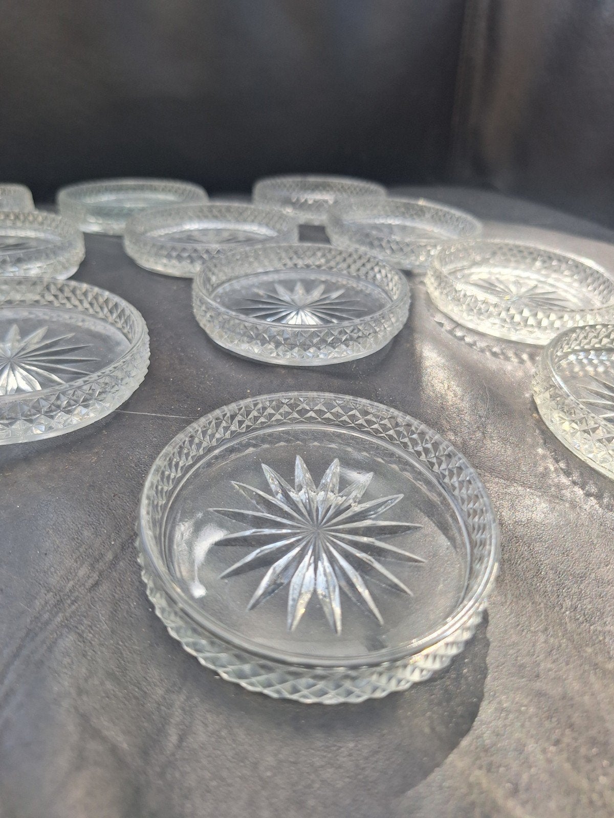 kristallen onderzetters en glas, Antiek en Kunst, Ophalen of Verzenden