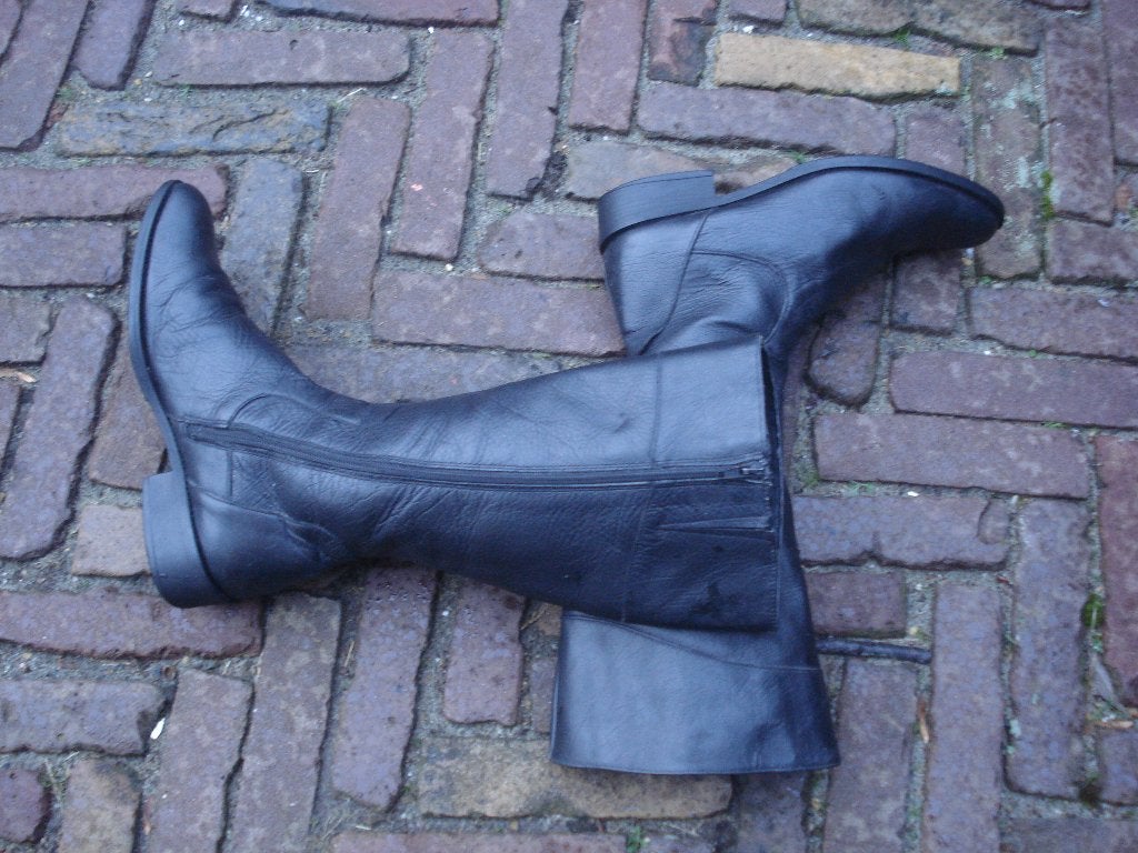 VIA VAI VINTAGE BOOTS MT 36 IN NIEUWSTAAT GRATIS VERZENDING, Via Vai, Hoge laarzen, Verzenden, Zwart