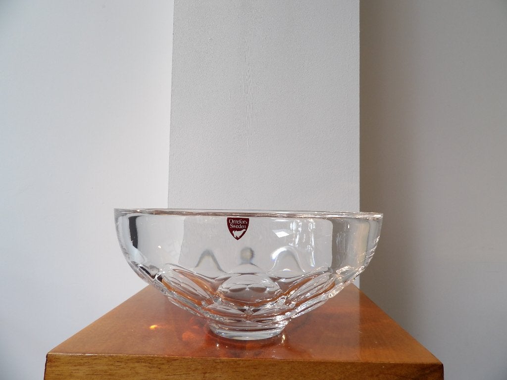 Orrefors Sweden Kristallen Sixties Design Schaal, Ophalen of Verzenden