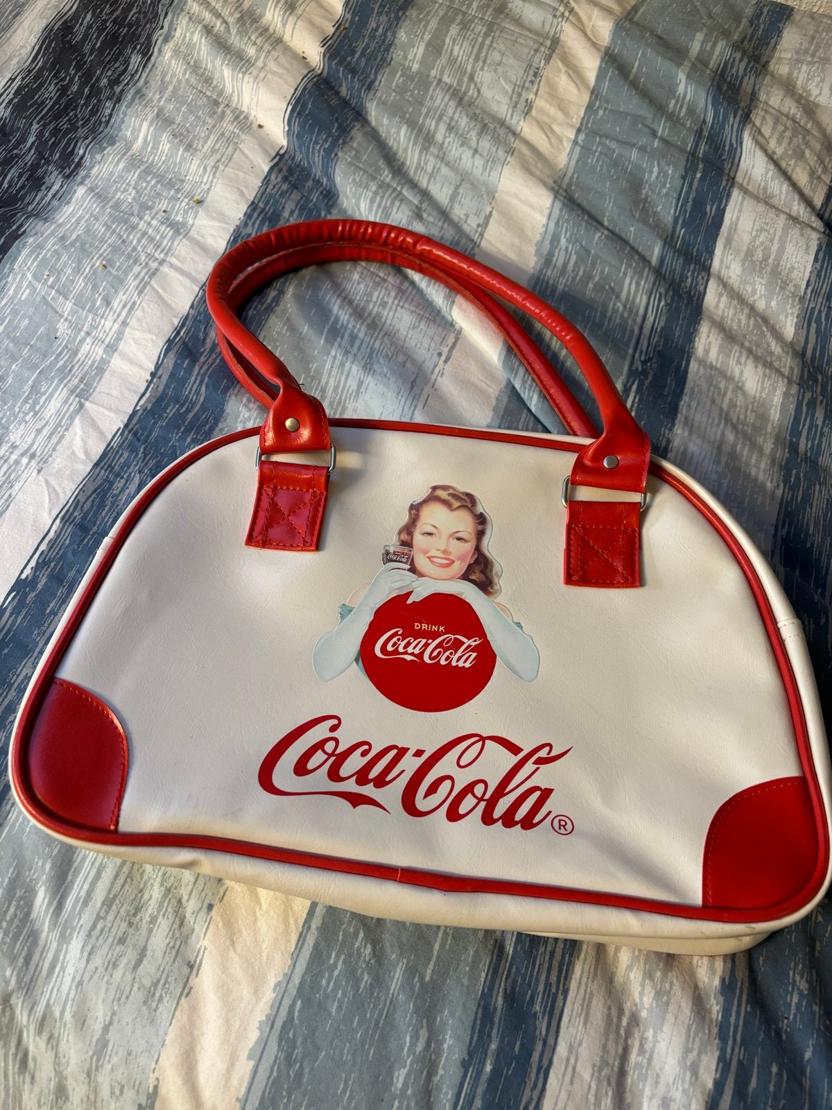 Nieuwe Coca-Cola Handtas - Vintage Stijl, Ophalen of Verzenden, Nieuw, Wit, Handtas