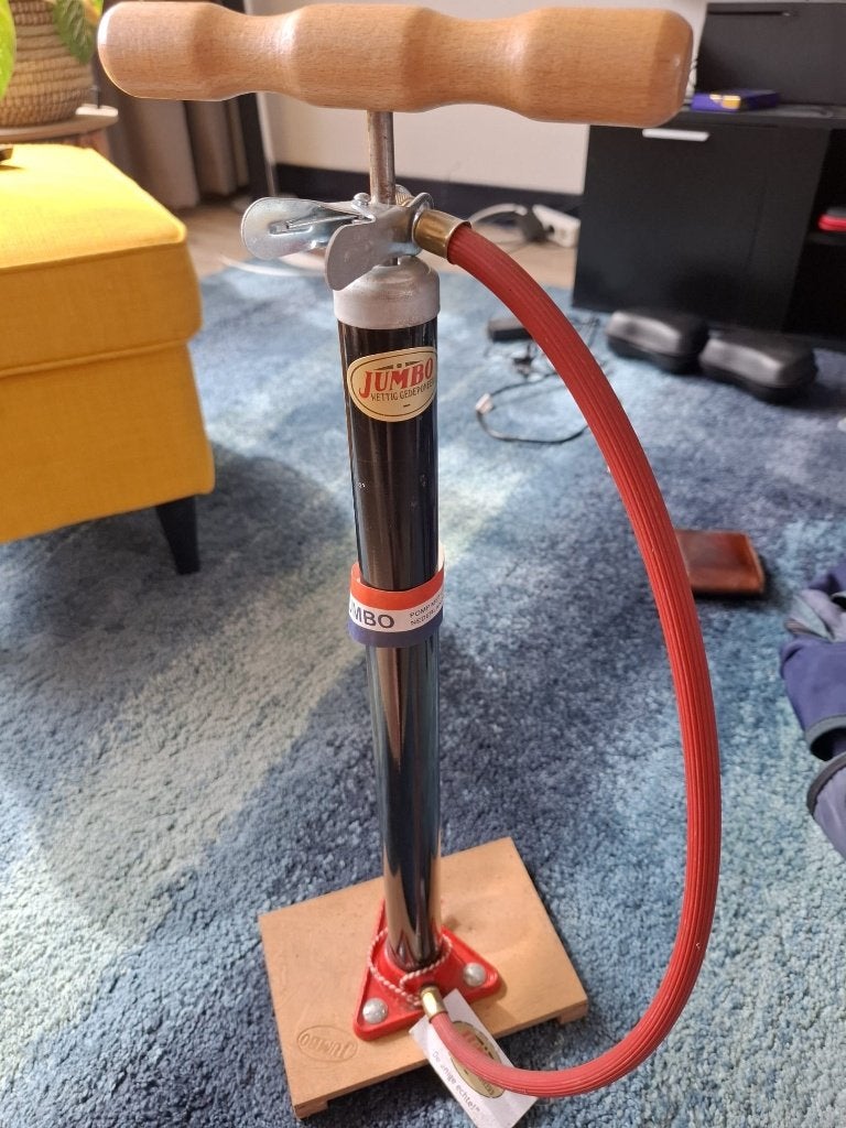 Jumbo fietspomp, Ophalen, Drukmeter, Zo goed als nieuw