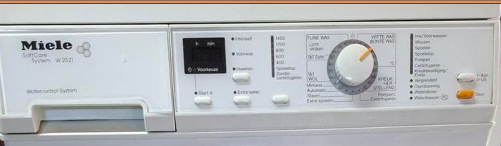 Gratis Miele W2521 wasmachine, defect pompt niet goed af., 6 tot 8 kg, Ophalen, 1200 tot 1600 toeren, 85 tot 90 cm