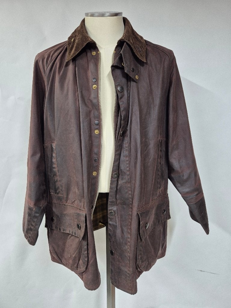 Barbour Beaufort wax jas, C40-102 cm Medium, Kleding | Heren, Barbour, Bruin, Maat 48/50 (M), Ophalen of Verzenden