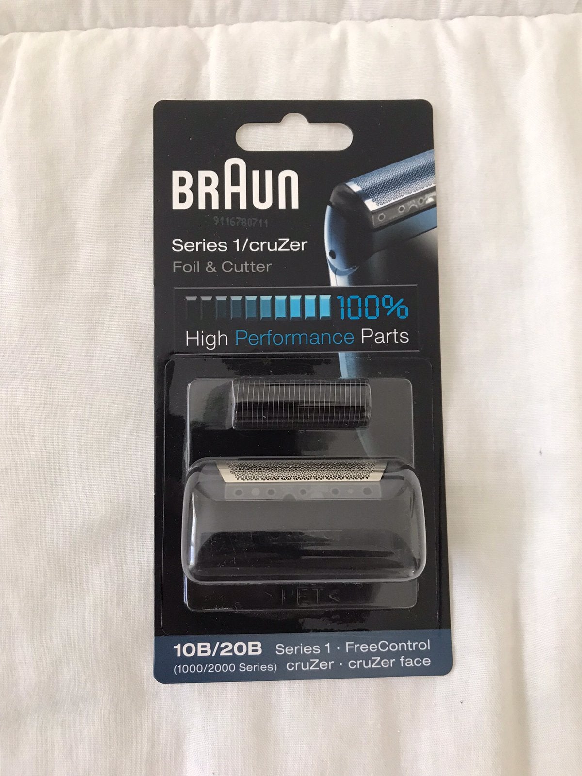 Braun series 1 Cruzer foil en cutter, Ophalen of Verzenden, Zo goed als nieuw, Gehele gezicht