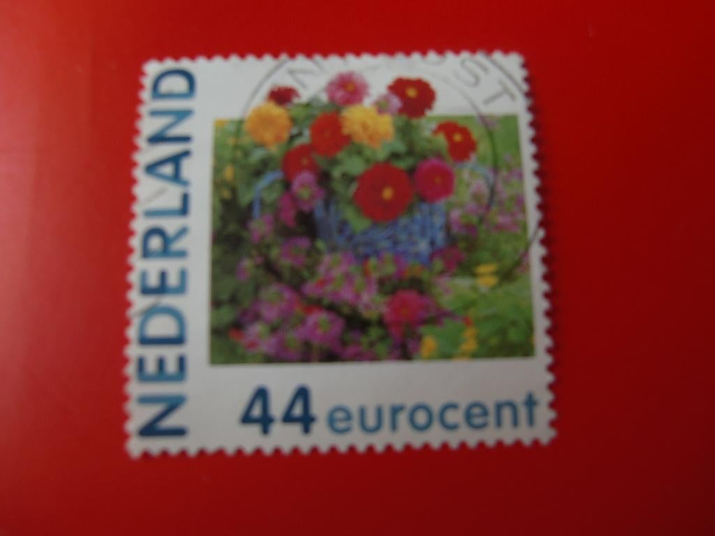 Persoonlijke zegel - Mand vol bloemen - gest., Verzenden, Na 1940, Gestempeld