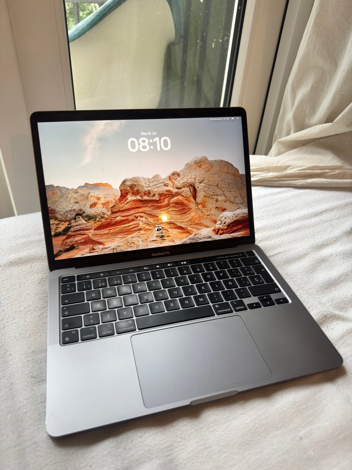 MacBook Pro 13-inch, M1, 2020 - 16GB RAM, Computers en Software, Qwerty, 13 inch, Zo goed als nieuw, Onbekend