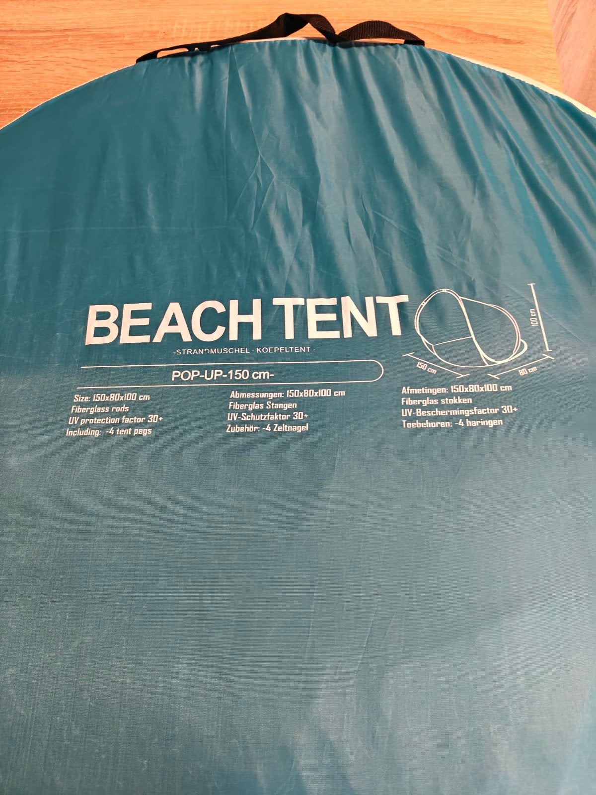 beach tentje 150x80 x100, Caravans en Kamperen, Ophalen of Verzenden, Tot en met 2