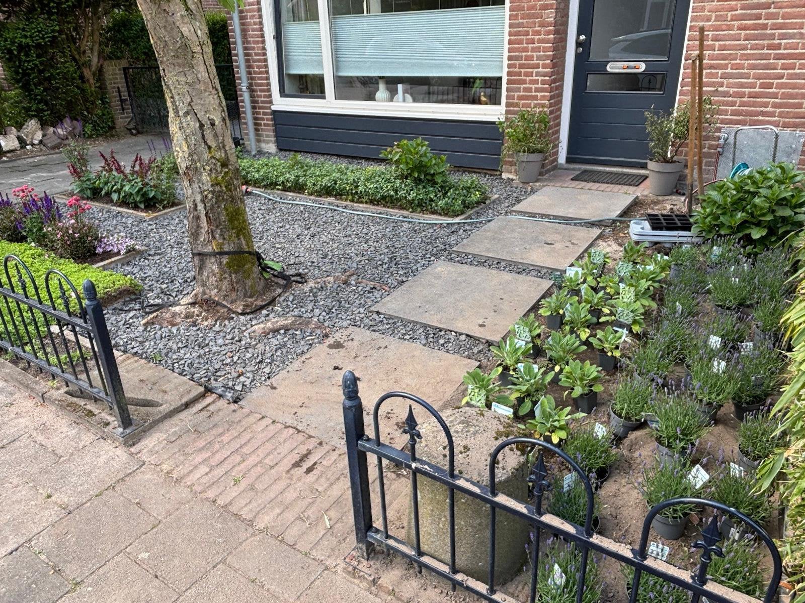 Vierkante staptegels, Ophalen, Beton, Terrastegels