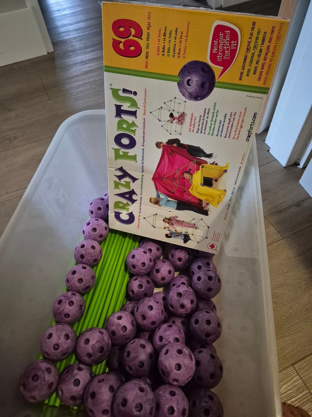 Crazy Forts Bouwset - Ballen en Stokken voor Forten, Ophalen, Zo goed als nieuw