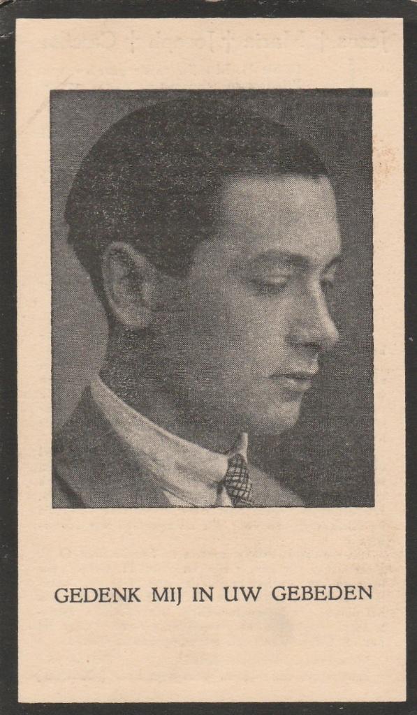 bidprentje rolduc-muziekleraar rhoen 1937, Verzamelen, Bidprentjes en Rouwkaarten, Ophalen of Verzenden, Bidprentje