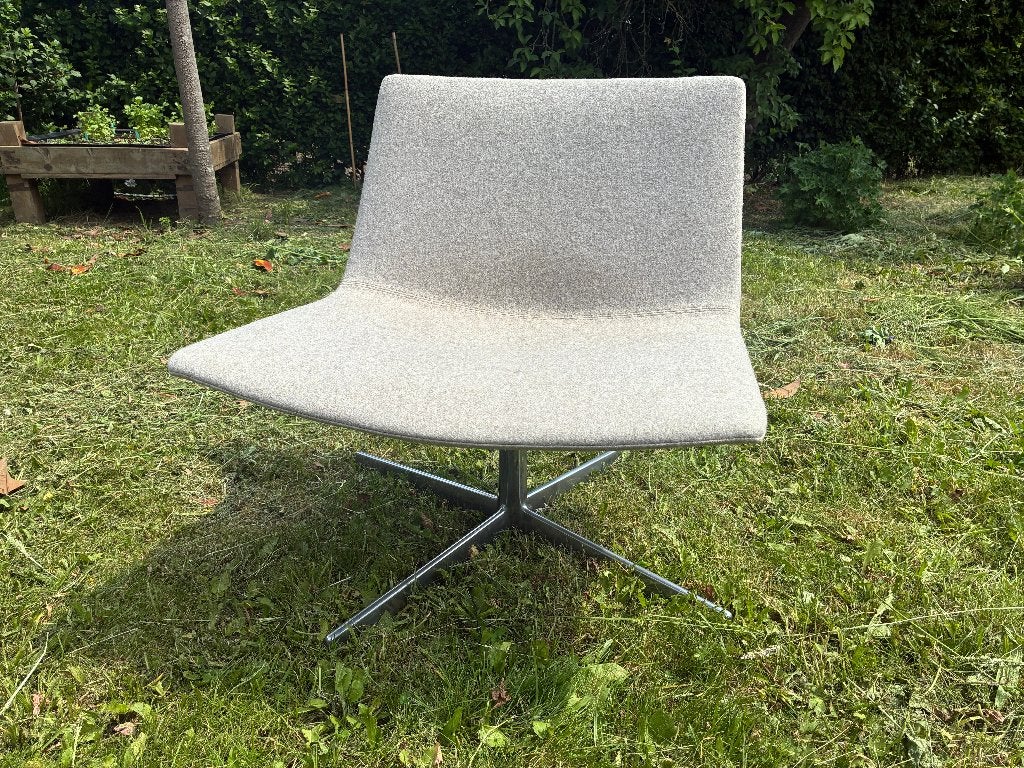 Arper Catifa 60 Lounge Chair, wollen bekleding, nette staat, Ophalen, Gebruikt, Minder dan 75 cm, Stof