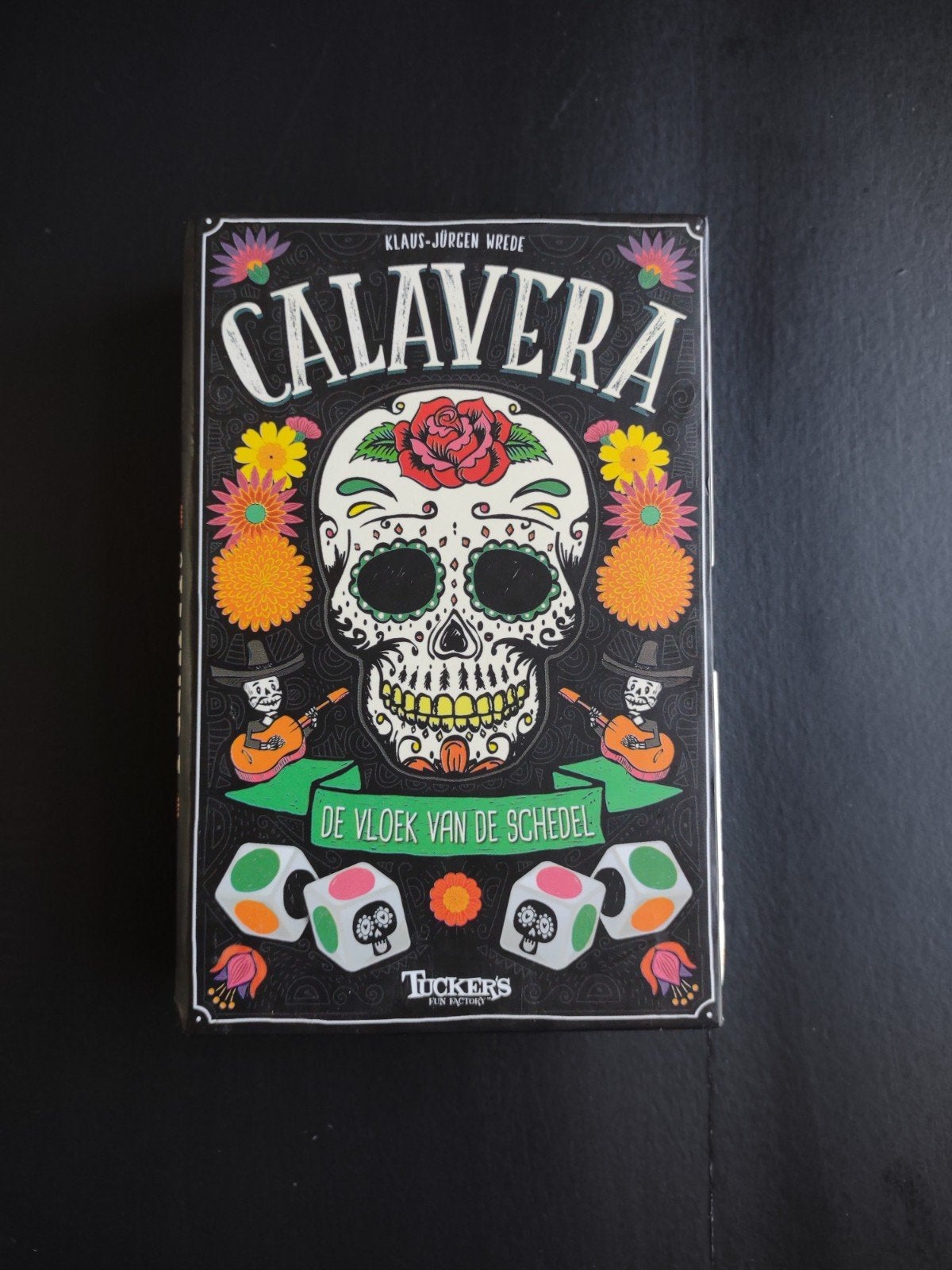 Calavera - een dobbelspel van Tuckers Fun Factory, Een of twee spelers, Ophalen of Verzenden, Zo goed als nieuw, Tucker's Fun Factory
