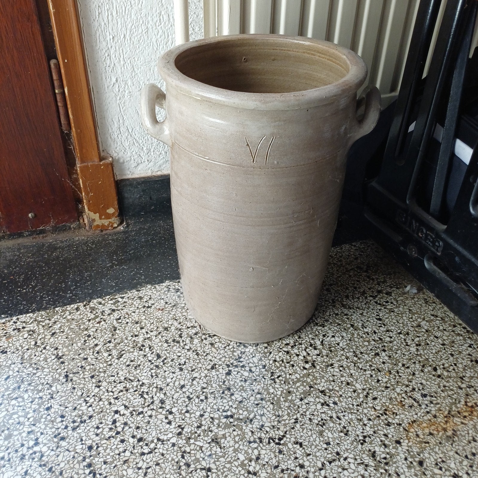 Vintage Aardewerken grespot met Handvatten - Decoratief, Ophalen