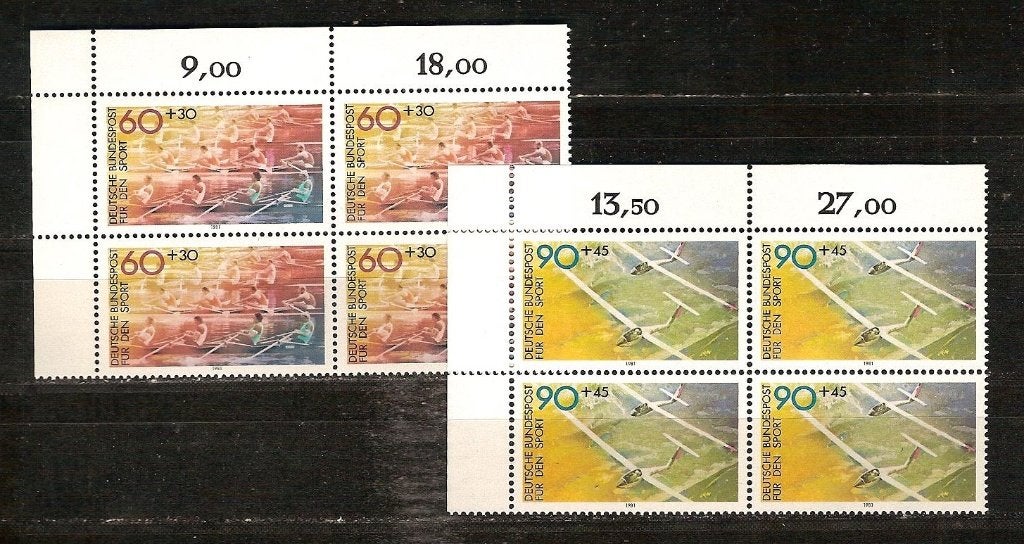 BRD 1094-1095 postfris blok van 4, Postzegels en Munten, Ophalen of Verzenden, BRD, Postfris