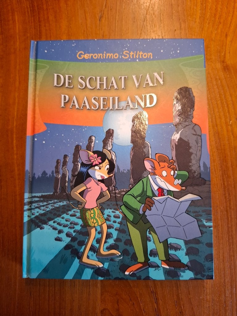 Geronimo Stilton de schat van paaseiland, Geronimo Stilton, Ophalen of Verzenden, Zo goed als nieuw, Sprookjes