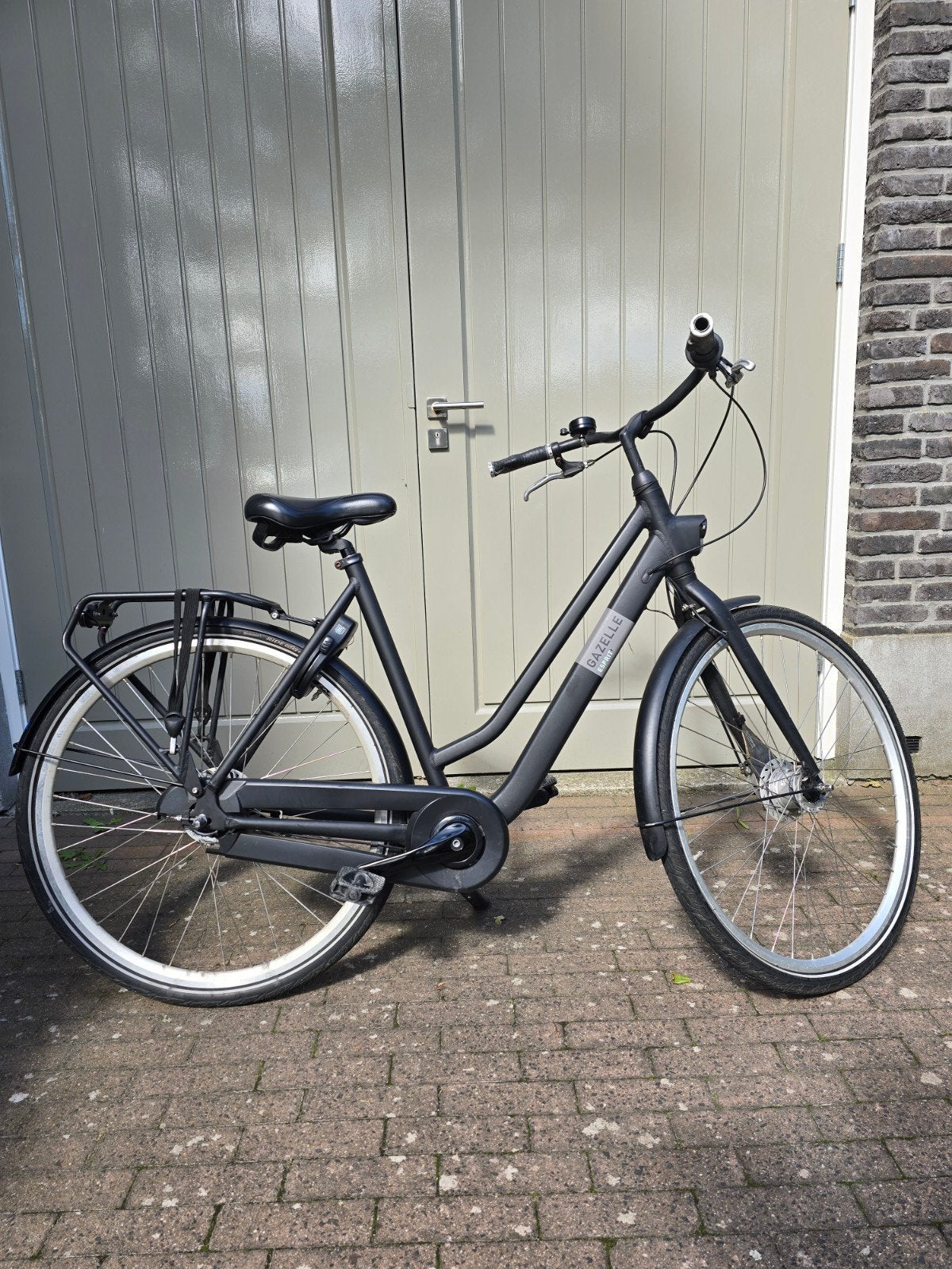 Gazelle Esprit T7 H49 damesfiets matzwart versnellingen, Ophalen, 47 tot 50 cm, Versnellingen, Zo goed als nieuw