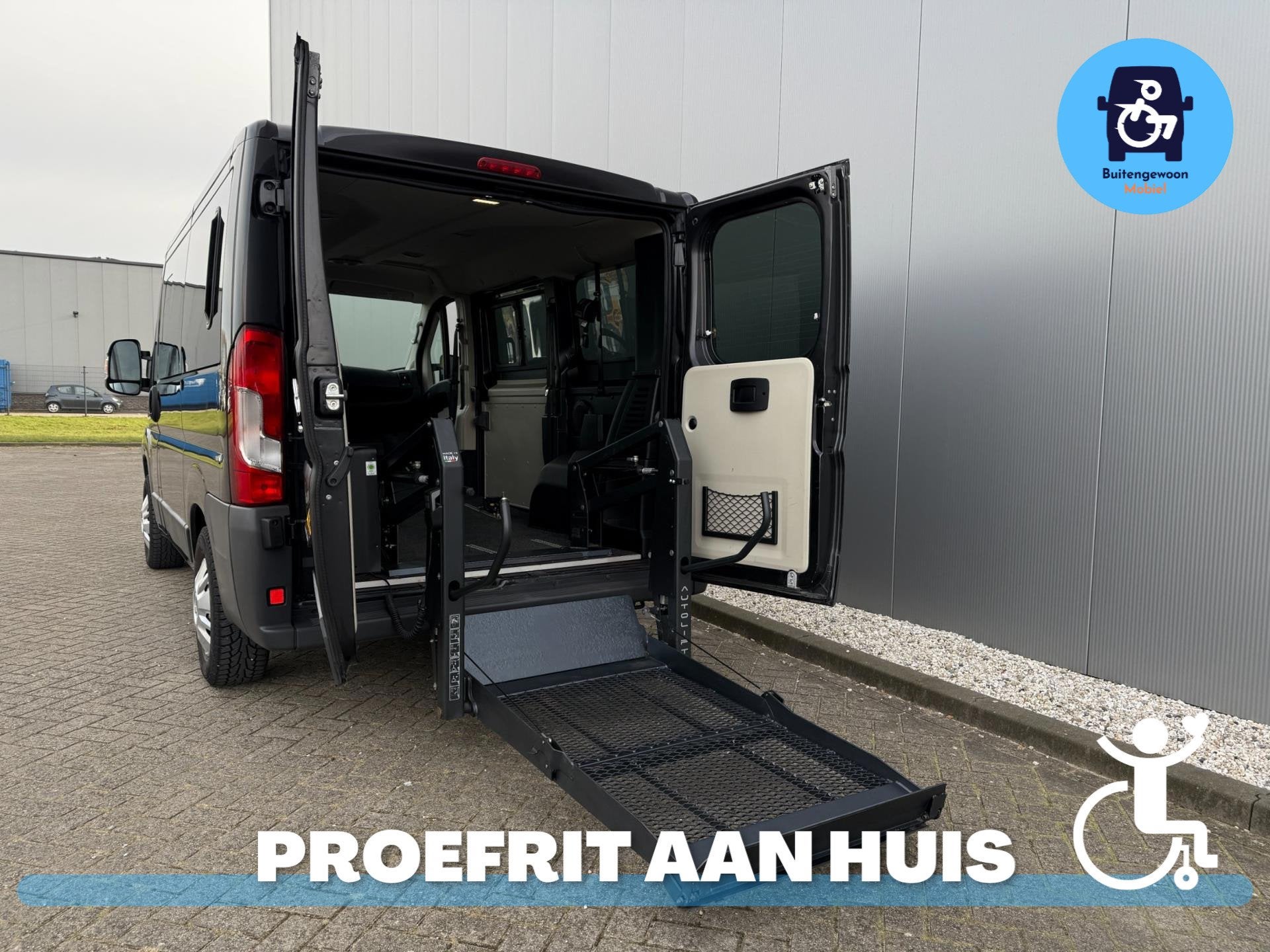 Citroen Jumper Citroën Jumper 2016 Rolstoelbus | Rolstoel V, Voorwielaandrijving, 12 maanden, Stof, Zwart