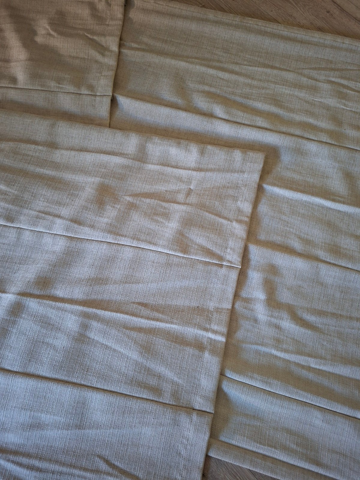 Vouwgordijnen creme kleur, Huis en Inrichting, Overige materialen, Overige merken, Ophalen of Verzenden, Zo goed als nieuw