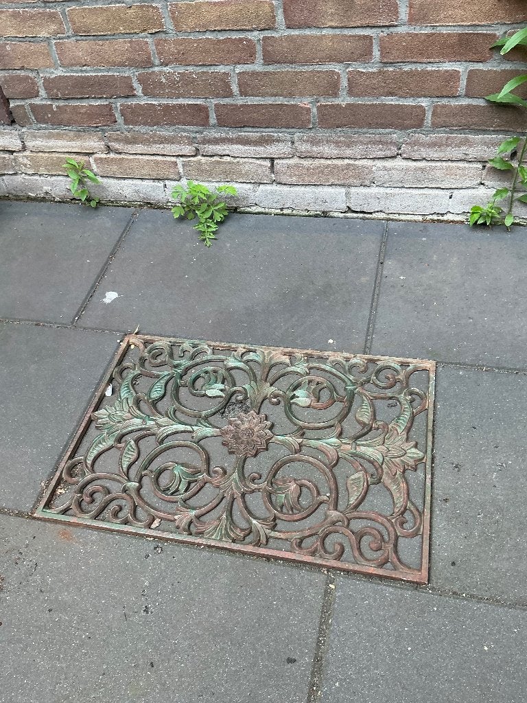 Gietijzeren deurmat, Tuin en Terras, Ophalen, Gebruikt, Gietijzer