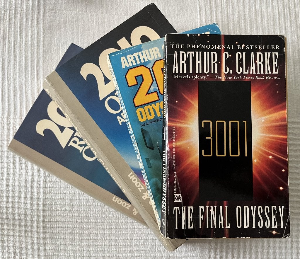 Complete Odyssee serie, 4 SF boeken - Arthur C. Clarke, Verzenden, Gelezen, Arthur C. Clarke
