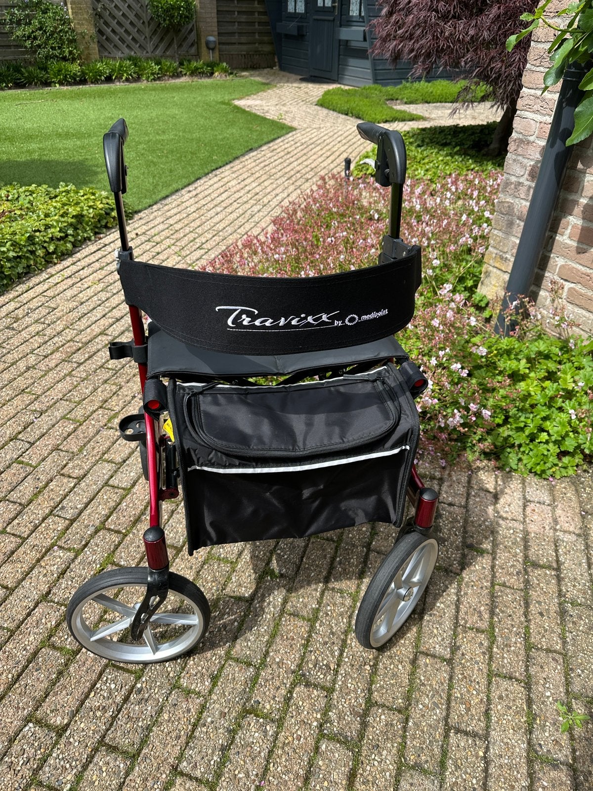 Zgan Travixx rollator rood, Diversen, Ophalen, Zo goed als nieuw