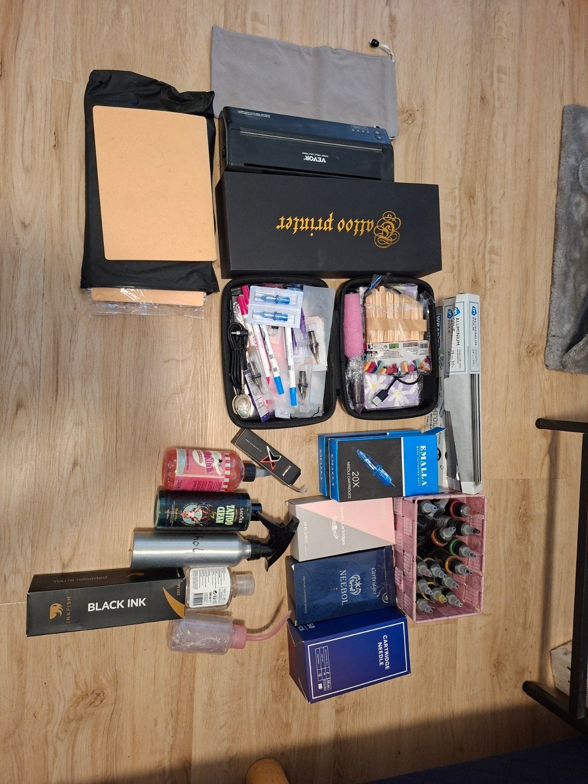 infish tattoo pen met stencil printer in perfecte staat, Computers en Software, Printers, Ophalen