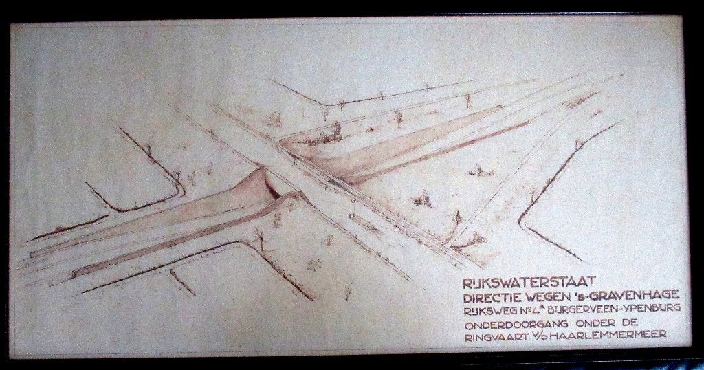 Historische foto Gemeentelijk archief grafiek bouwproject, Ophalen, Overige soorten, Kaart of Prent