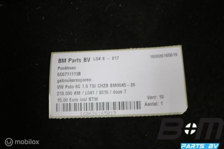 Pookhoes VW Polo 6C 6C0711113B, Gebruikt