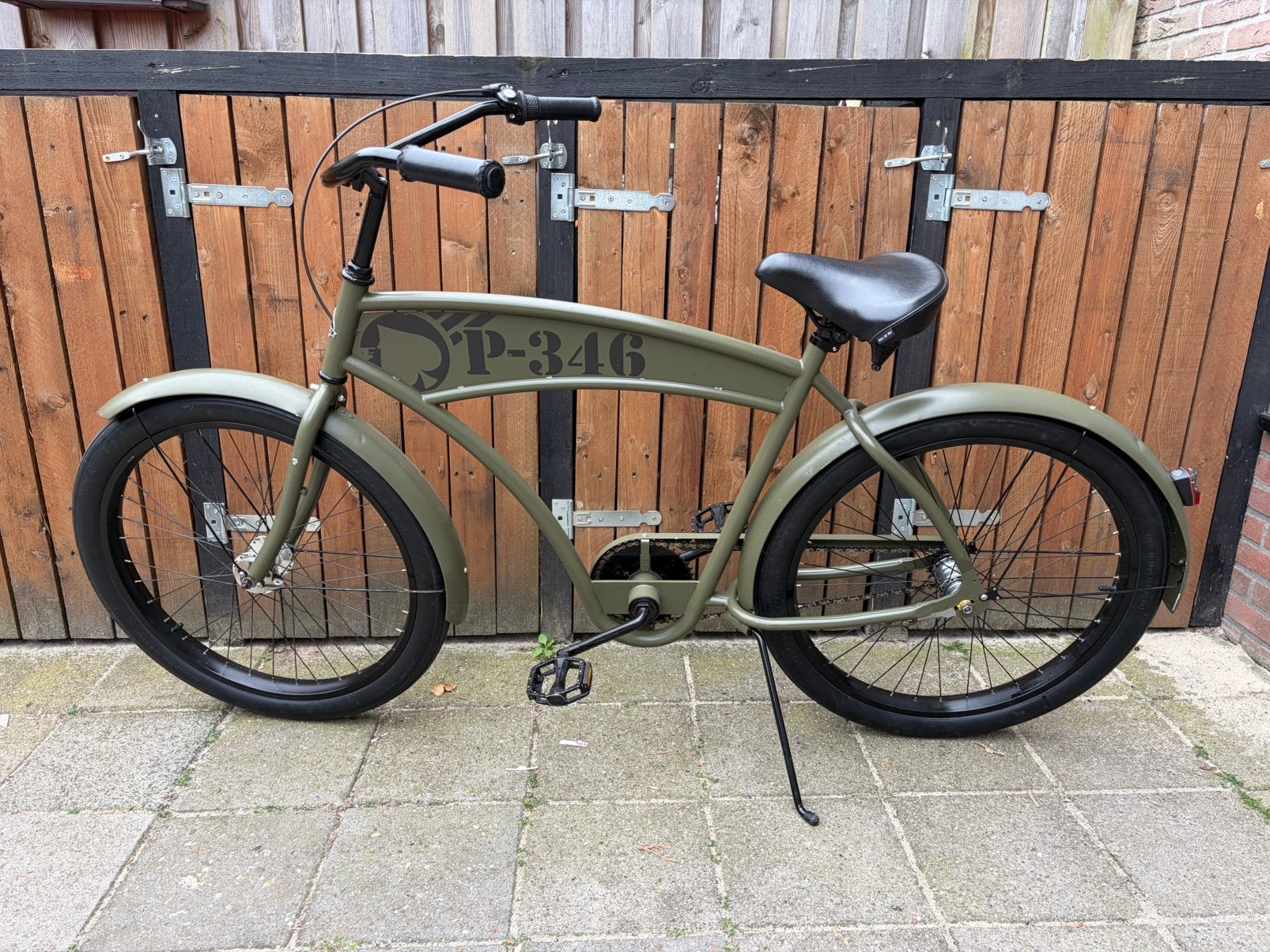 Basman project 346, Fietsen en Brommers, Fietsen | Cruisers en Lowriders, Ophalen, Staal, Terugtraprem, Cruiser