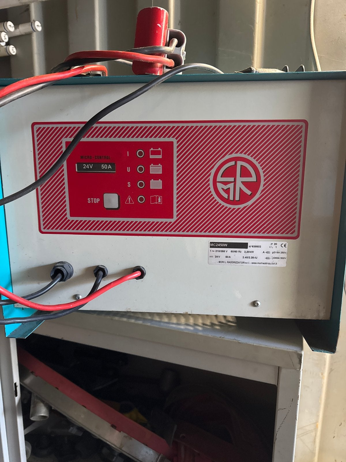 Mori L. Raddrizzatori MC2450W Acculader 24V 50A, Gebruikt
