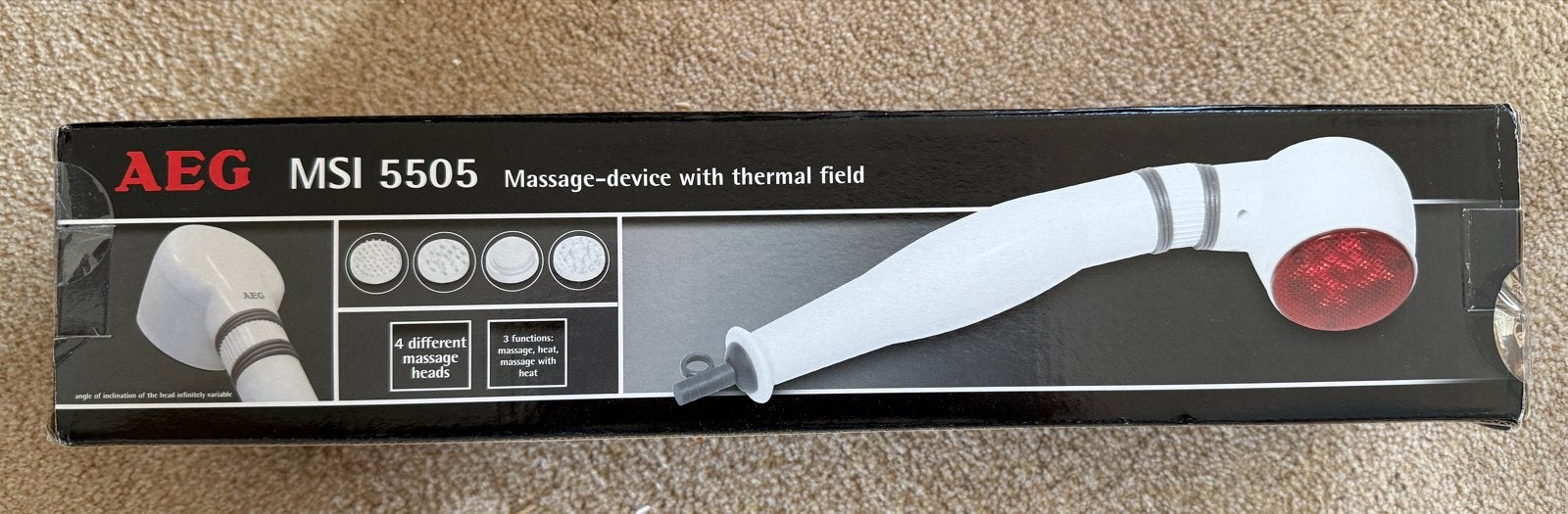 AEG MSI 5505 Massageapparaat met warmtefunctie, Verzenden, Nieuw, Overige typen