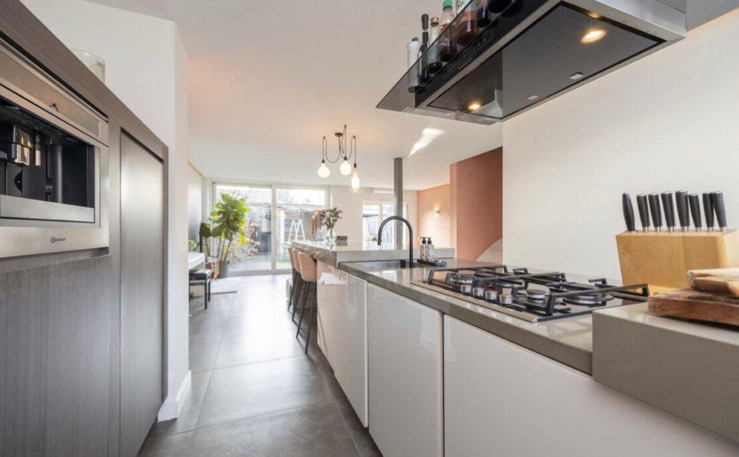 Complete keuken met kookeiland | zelf demonteren, Ophalen, Zo goed als nieuw, Met kookeiland
