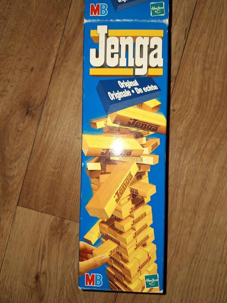 Jenga Original - Het klassieke stapelspel, Vijf spelers of meer, Ophalen of Verzenden, Zo goed als nieuw, MB