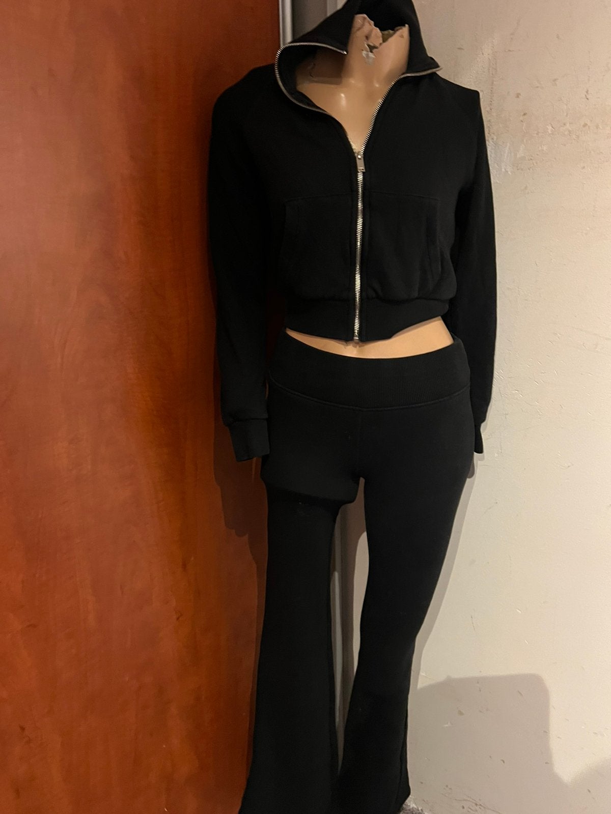ZARA joggingpak maat s zwart zgan