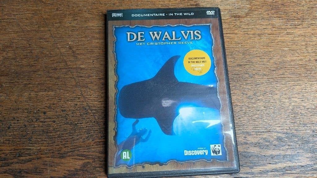 De Walvis – Christopher Reeve – Discovery documentaire DVD, Cd's en Dvd's, Alle leeftijden, Ophalen of Verzenden, Zo goed als nieuw