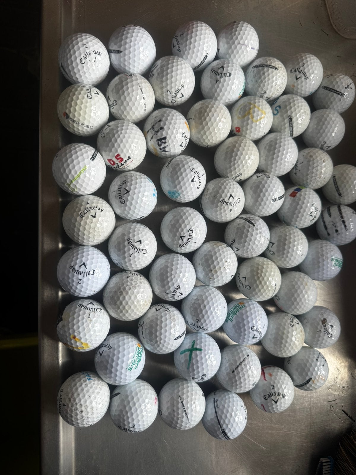 50 Callaway Supersoft golfballen, Ophalen of Verzenden, Zo goed als nieuw, Bal(len), Callaway