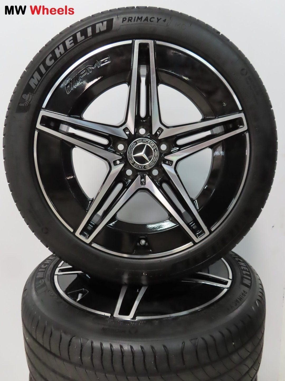 Mercedes 18 inch velgen AMG C W206 300E 400E met zomerbanden, 18 inch, Gebruikt, -, -