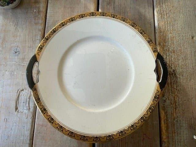 Grote vintage schaal Petrus Regout & Co Maastricht handvat., Antiek en Kunst, Antiek | Servies los, Ophalen