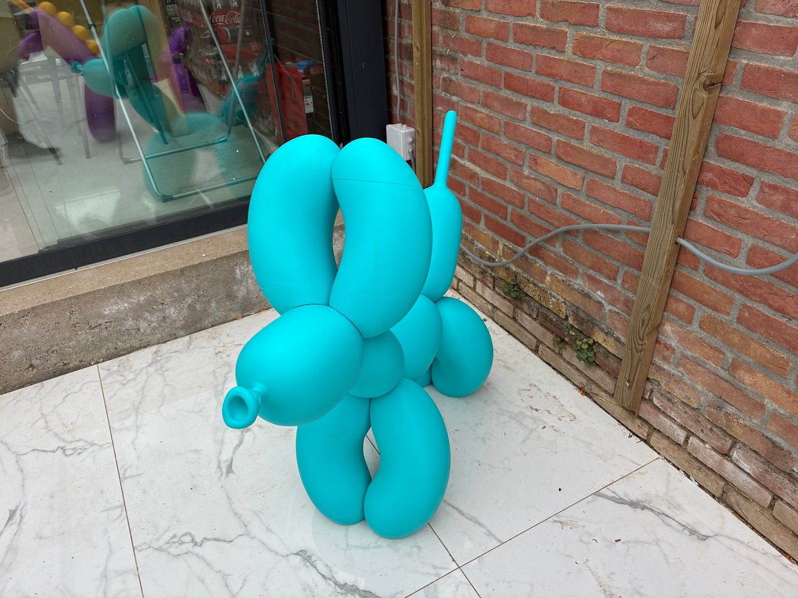 Turquoise Reuze Ballon Hond 3d geprint, Ophalen, Beerlagw@gmail.com, Blauw, Nieuw