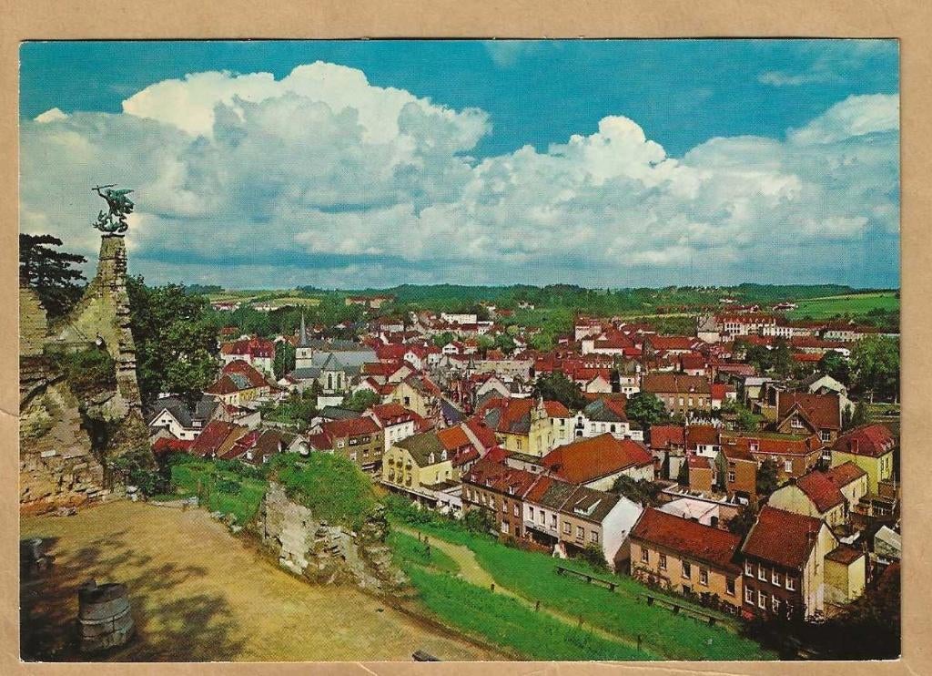Ansichtkaart. Valkenburg. Ruïne met Panorama, Verzenden, 1960 tot 1980, Gelopen, Limburg