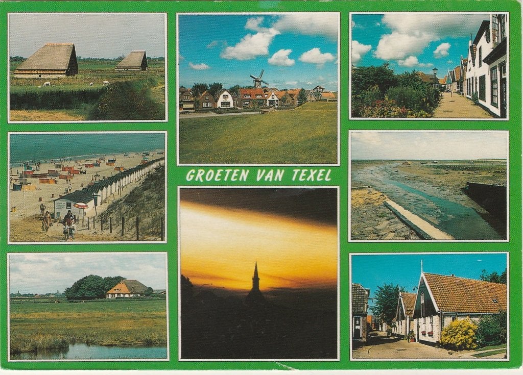TEXEL Schapenboet Strand Slufter Groeten, Verzamelen, Verzenden, 1980 tot heden, Gelopen, Waddeneilanden
