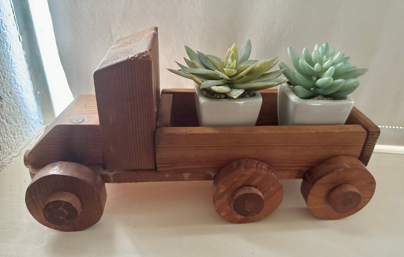 Mooie vintage houten vrachtwagen - Decoratief & functioneel, Antiek en Kunst, Ophalen of Verzenden